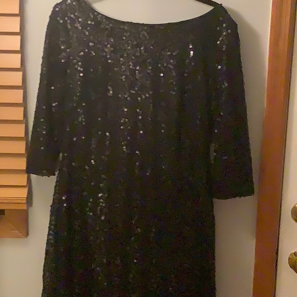 Black Sequin Dress